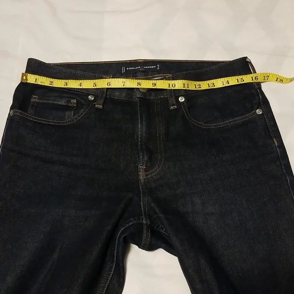 Everlane - Uniform Slim Fit Jeans Mens Color Dark Blue Size 30 x 30